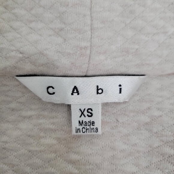 CAbi Ryder Quilted Shawl Vanilla Girl Moto Biker Jacket Asymmetrical Zip Beige - Picture 9 of 12